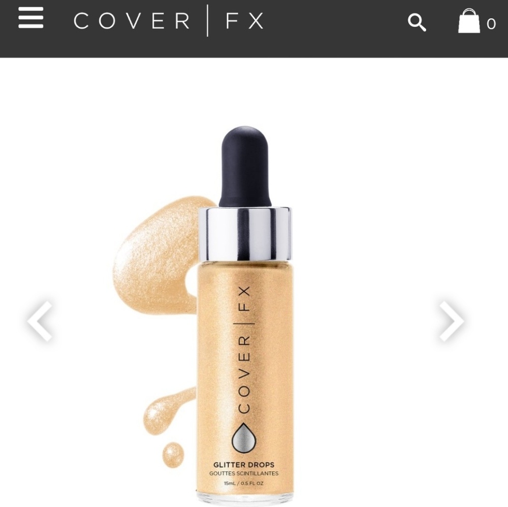 Cover FX glitter drops in Nova